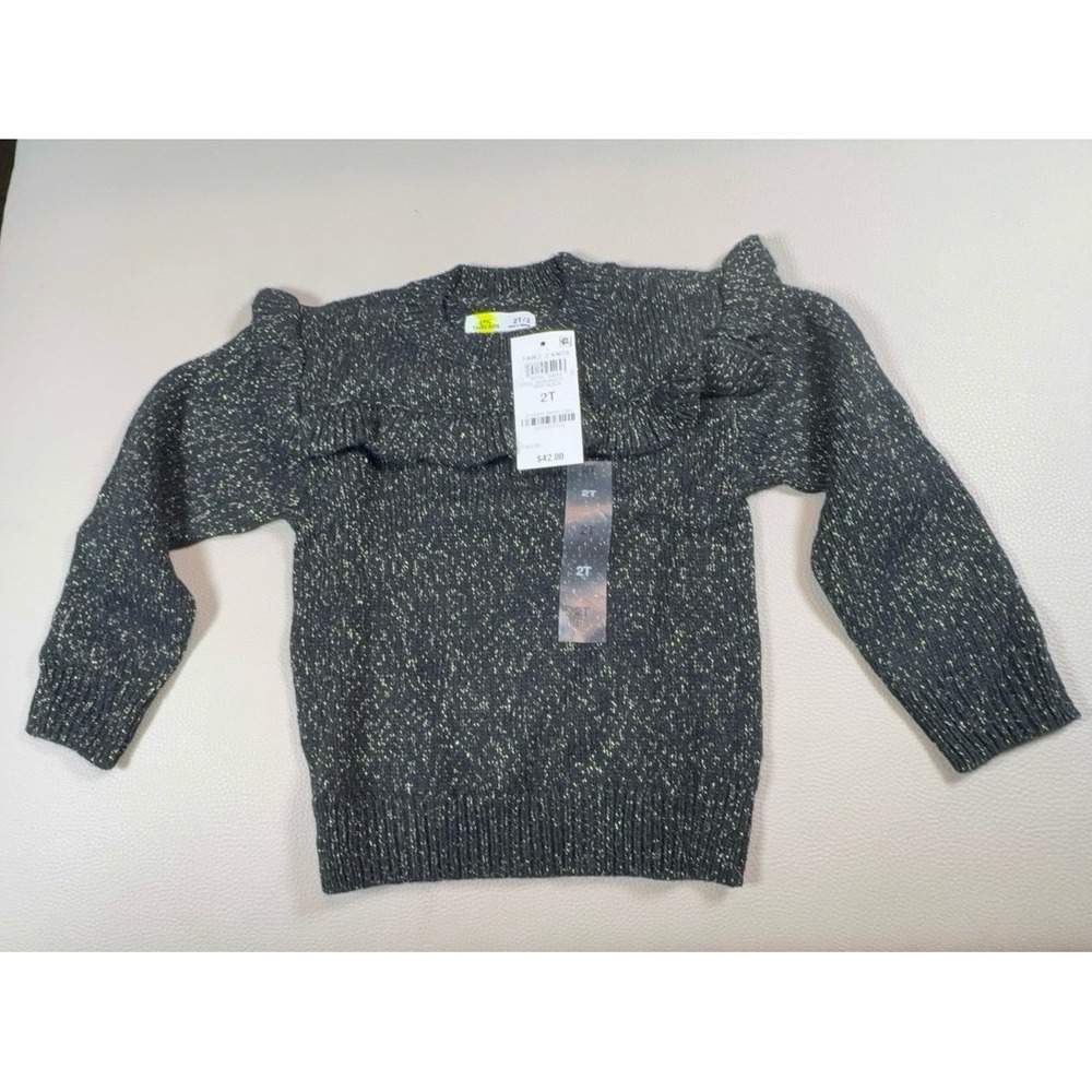 Girls 2T Epic Threads deep black w/ dark gold threads throughout soft NWT